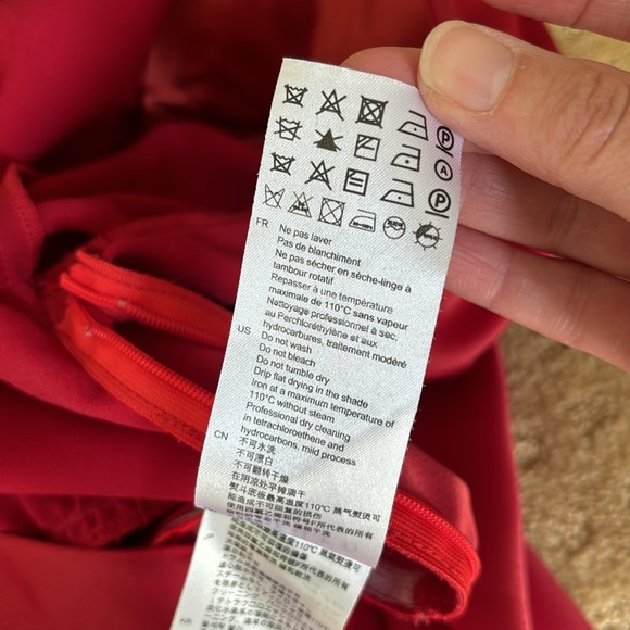 Sandro Leana Faux-Wrap Mini Dress Red 36 - Picture 10 of 12